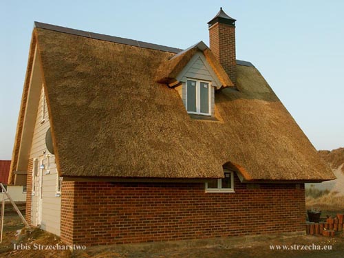 Dach trzcinowy Irbis, strzecha na domku weekendowym - Dania