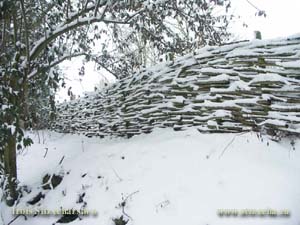 Dachy z trzciny  w Wildshire - pełna uroku miejscowość rekreacyjna zimą